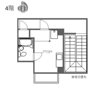 ザ・シティ十三4F間取り