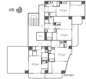 I Cube 新大阪東6階間取り